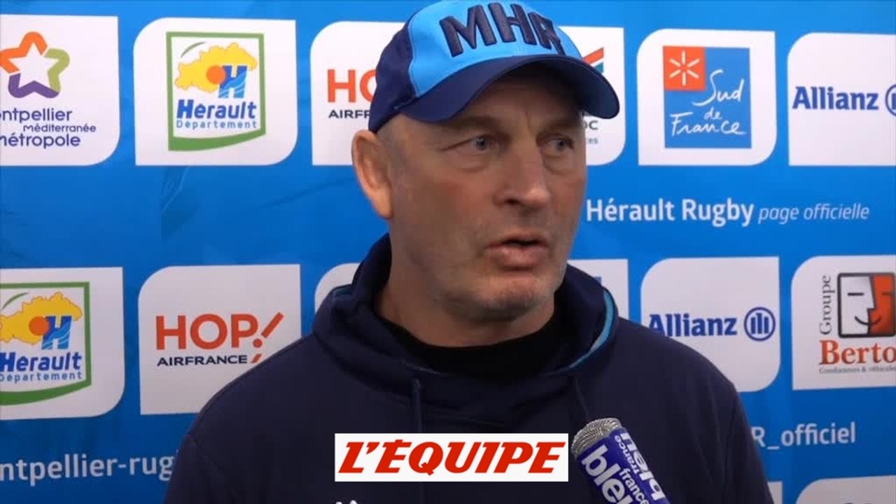 Cotter «Un match propre» - Rugby - Top 14 - Montpellier