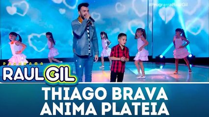 Thiago Brava anima plateia do Raul Gil