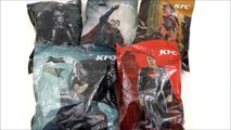 2016 KFC BATMAN V SUPERMAN DAWN OF JUSTICE MOVIE DC COMICS SET OF 5 KIDS MEAL TOYS COLLECTION REVIEW