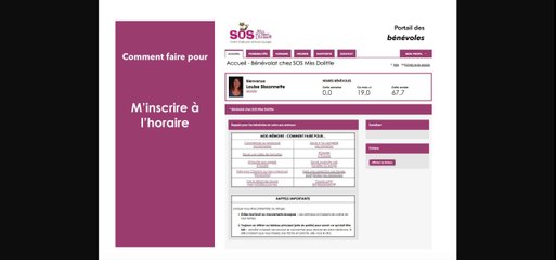 SOS Miss Dolittle - M'inscrire à l'horaire de travail