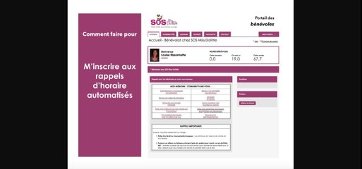 SOS Miss Dolittle - M'inscrire aux rappels automatisés
