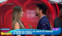 ANTONIO PAVON NO SE PUDO CONTENER Y BESO A DOMENICA EN VIVO