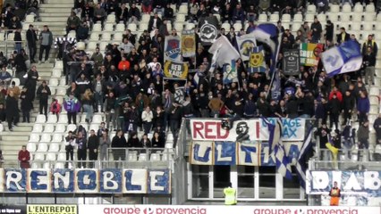 Les supporters du GF lors de la réception de Marseille Consolat