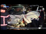 [14/11/29 뉴스투데이] 차량 3중 충돌사고…60대 운전자 중상