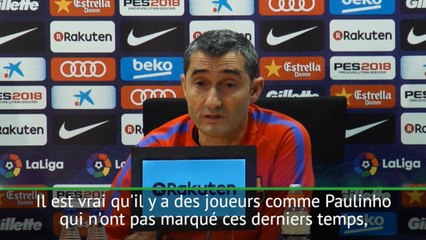 28e j. - Valverde : "Coutinho va aider le Barça à marquer plus de buts"