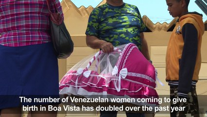Desperate Venezuelan mothers give birth in Brazil border city