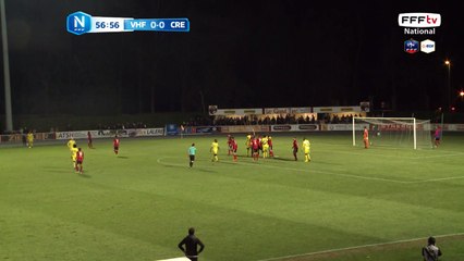 Coup franc bien frappé mais une faute sur Pichot est sifflée