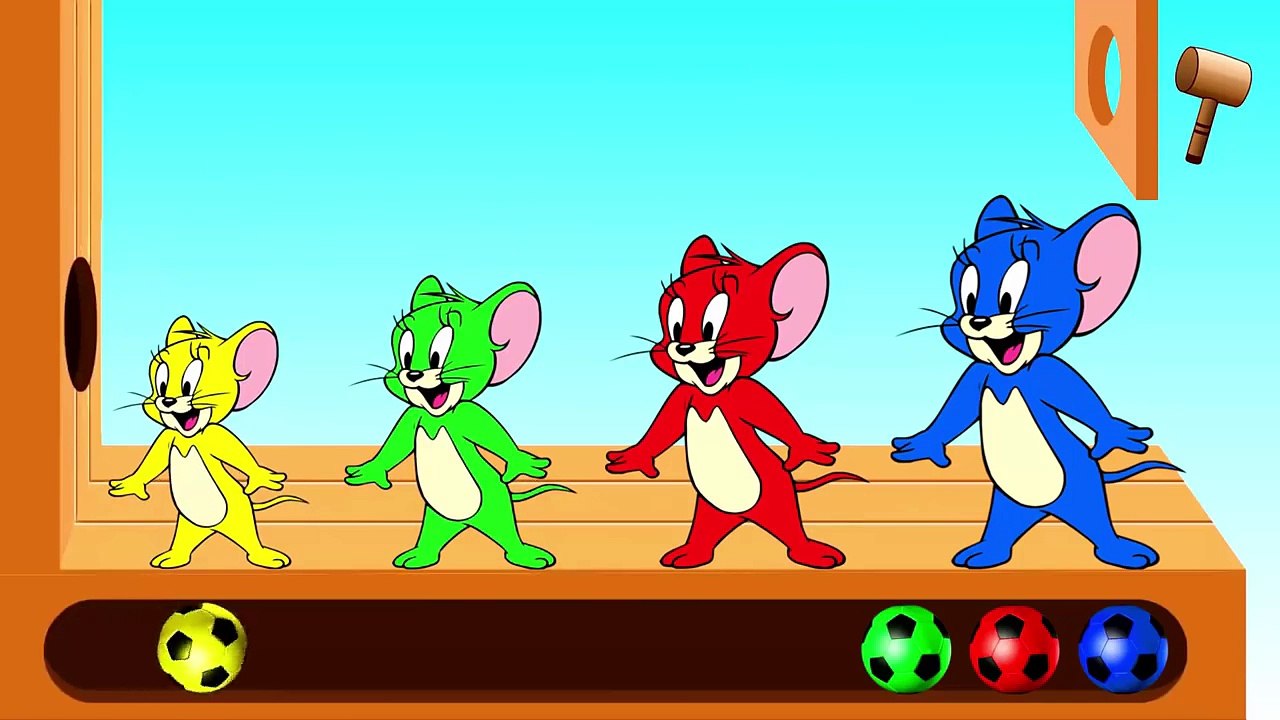 توم و جيري و الكرات الملونة - تعليم الألوان للأطفال مع كرتون توم و جيري