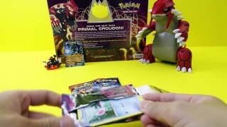 Pokemon Surprise: Foil Groudon Pokemon Card Box and Mega Groudon Toy