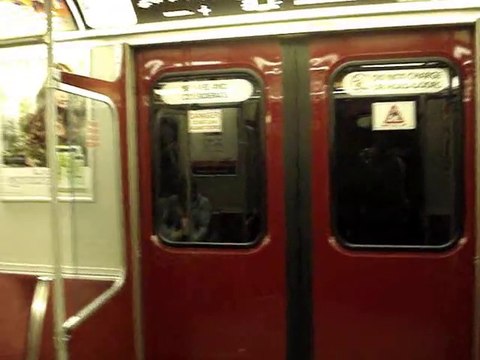 Bombardier T1 TTC Subway train car 5050 from Kipling to Jane Station