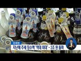 [16/08/28 정오뉴스] 지난해 주세 징수액 '역대 최대', 3조 원 돌파