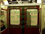 Bombardier T1 TTC Subway train car 5050 from Ossington to St.George Station