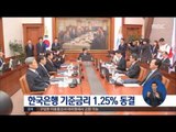 [16/10/13 정오뉴스] 한국은행, 기준금리 1.25% 4개월째 '동결'