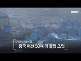 가거도 남서쪽, 중국 어선 50여 척 불법 조업