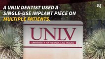 UNLV will not release audit of dentist reusing used single-use implant pieces