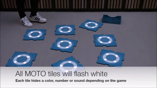 Moto Tiles Concentration - Color, Number, Sound Interactive Floor Game - Supplied by Axtion Tech