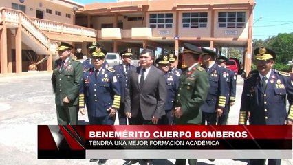Benemérito cuerpo de bomberos tendrá una mejor formación académica