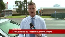 Student Arrested After Allegedly Making Threat Against California High School