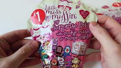 Blind Bag Happy Hour 54- Little Miss Muffin Surprise Pets with Cookie Cutter and Recipe