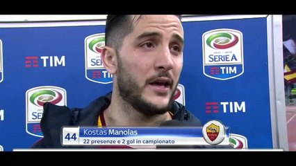 MANOLAS post ROMA-Torino 3-0"Gol dedicato ad ASTORI"