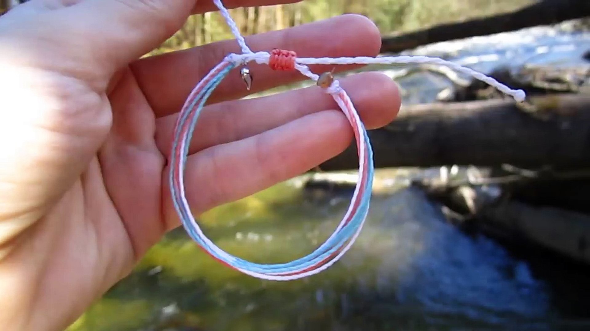 DIY Bracelet! Bracelet Making Tutorial with String and a Heart Charm 