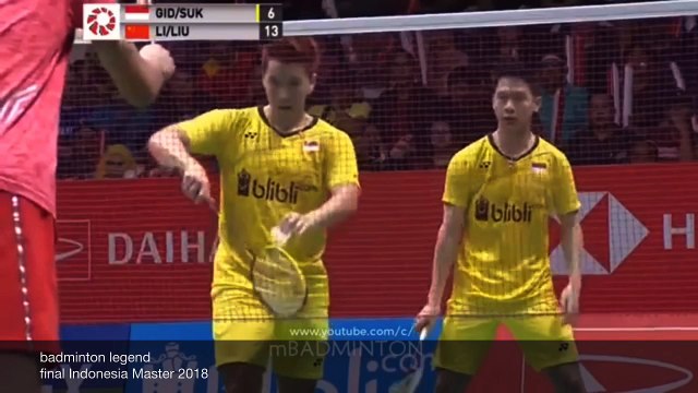 Kevin-Markus vs Li-Liu - Smash & Highlights - Final Indonesia Masters 2018