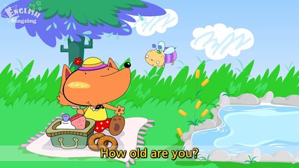 Lesson 1_(B)How old are you? - How old - Age - Cartoon Story - English Education - for kids
