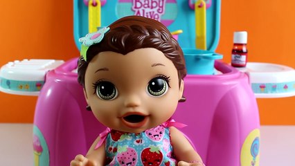 Baby Alive Bia Tomando Vitamina de Morango - Baby Alive Minha Boneca baby alive 2016