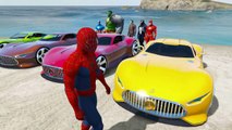 Süper Mercedes ile Tehlikeli Yarış Örümcek Adam ve Süper Kahramanlar Çizgi Film