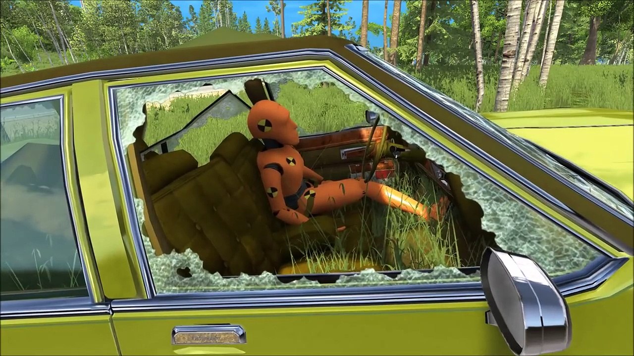 Seatbelt vs. No Seatbelt Crash Test Dummy | BeamNG.drive