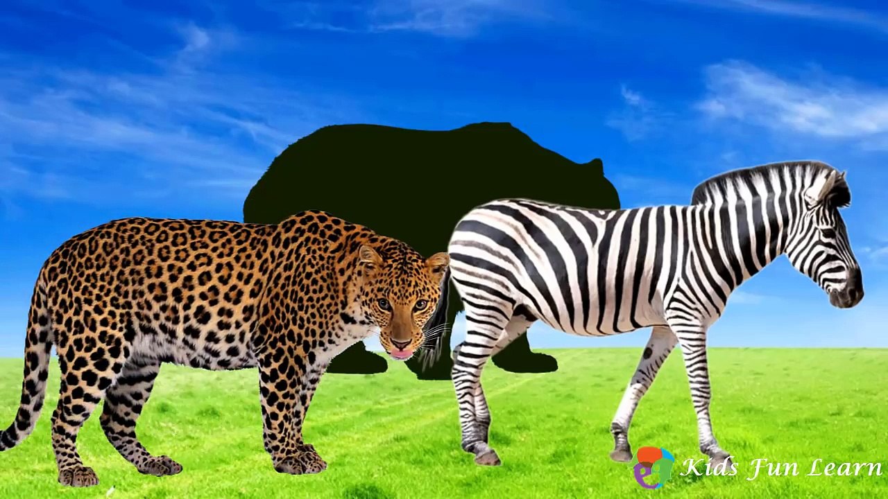 Wild animals for kids | Learning Wild Animals Names and Sounds for kids ...