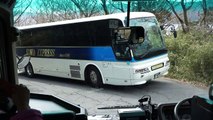 新宿発の高速バスがこんなに狭い道を　運転席　前面展望　三菱ふそう　エアロ　６速ＭＴ　小田急箱根高速バス　山のホテル付近