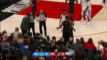 Kevin Durant blows kiss, flashes peace sign at ejected Blazers fan _ ESPN_HD
