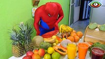frutas y verduras video 2 para niños por el M macholad SPIDERMAN