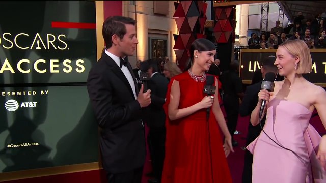 Watch Saoirse Ronan on the Oscars Red Carpet with Oscars 2018 All Access