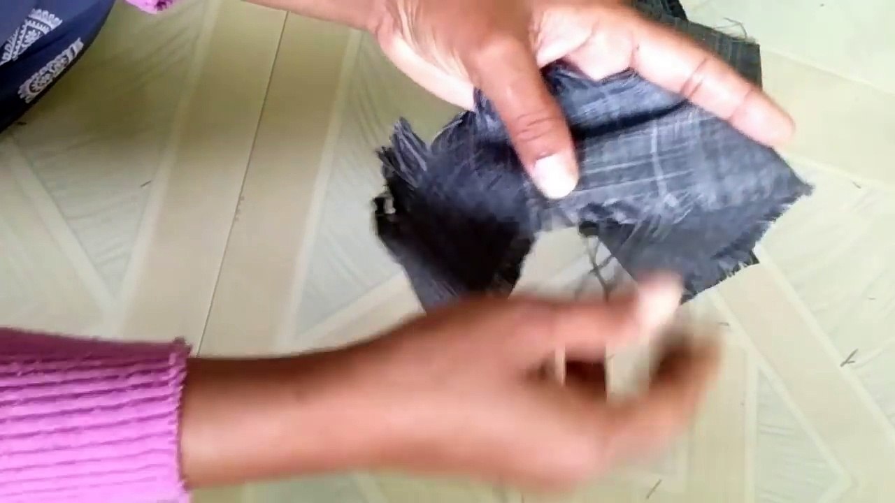 //Door/mat??Old??_Pant_Reuse?_8C_Old_Jeans?Recycle__7C_DIY??Wast_Pant