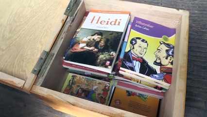 Okul servisleri 'kütüphane'ye dönüştürüldü - MUŞ