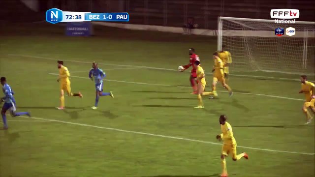 Doublé pour KANTE! Suite à une bonne combinaison sur le coté, KANTE accélère et ajuste KONE, 2-0 pour Béziers!