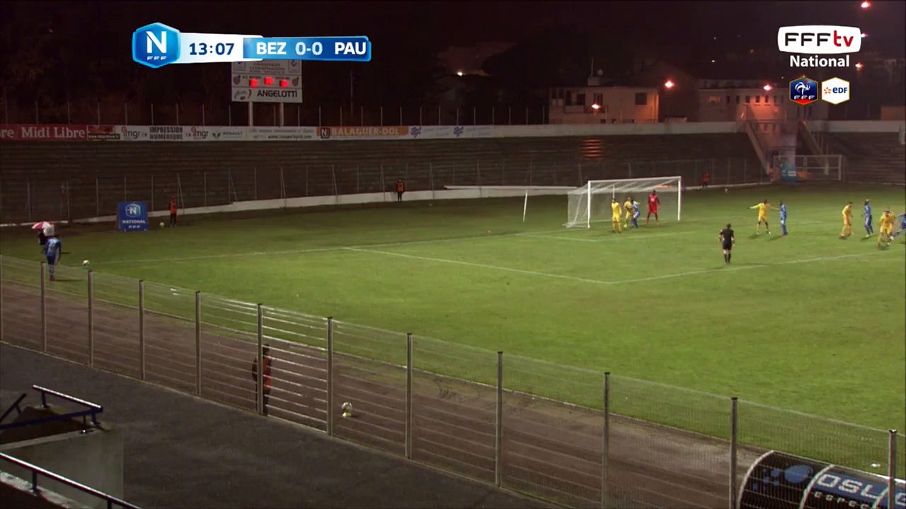 Doublé de KANTE. Après une bonne récupération KANTE accélère tout seul et ajuste KONE. 2-0 pour Béziers!!!