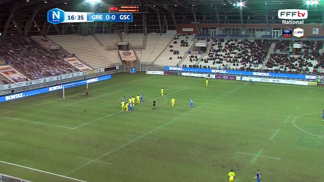 Superbe coup franc des Grenoblois!