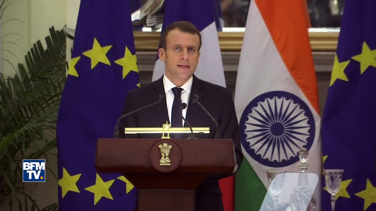 "Le sens de mon déplacement est de faire de l’Inde le premier partenaire stratégique de la région", déclare Macron