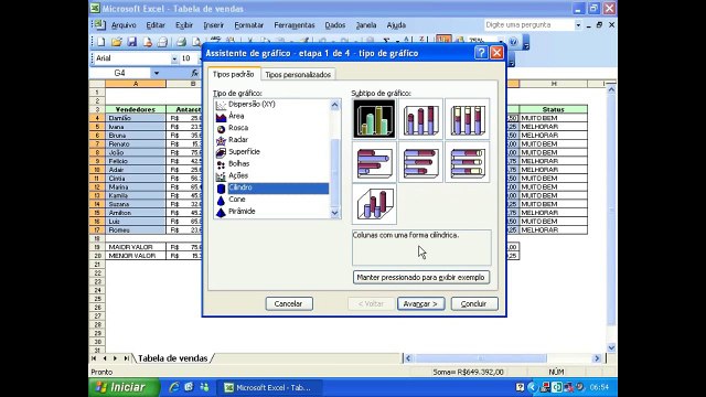 0024-Excel-Criação de gráficos