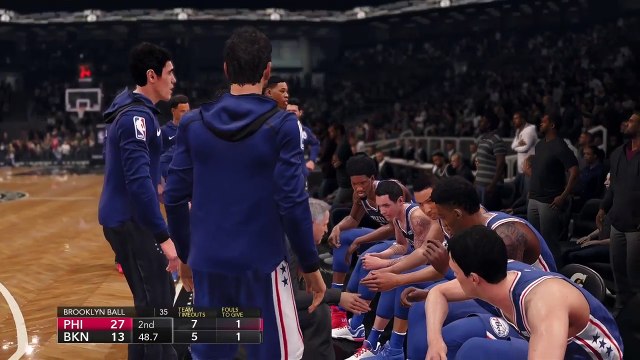 NBA Basketball - Philadelphia 76ers @ Brooklyn Nets - NBA LIVE 18 Simulation Full Game 11/3/18