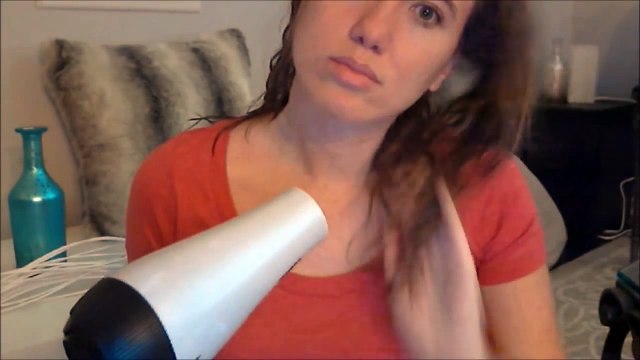 Hair Dryer & Brushing Long Hair (Beauty, White Noise ASMR)