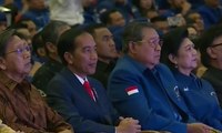 Jokowi Hadiri Rapimnas Partai Demokrat