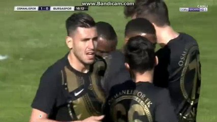 UMAR  Goal  HD   Osmanlispor 1 - 0	 Bursaspor  10-03-2018