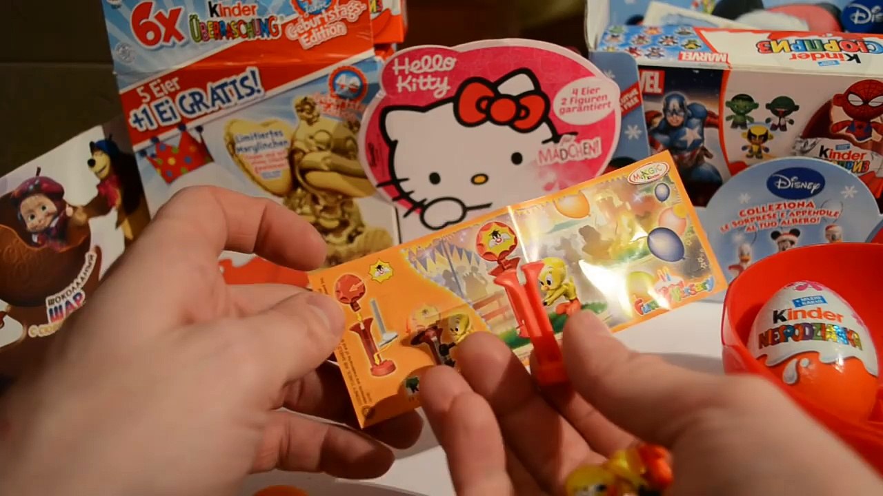 Киндер сюрприз FULL OF SURPRISES BIGGEST Kinder Surprise Pack Egg Video Kinder Überraschung