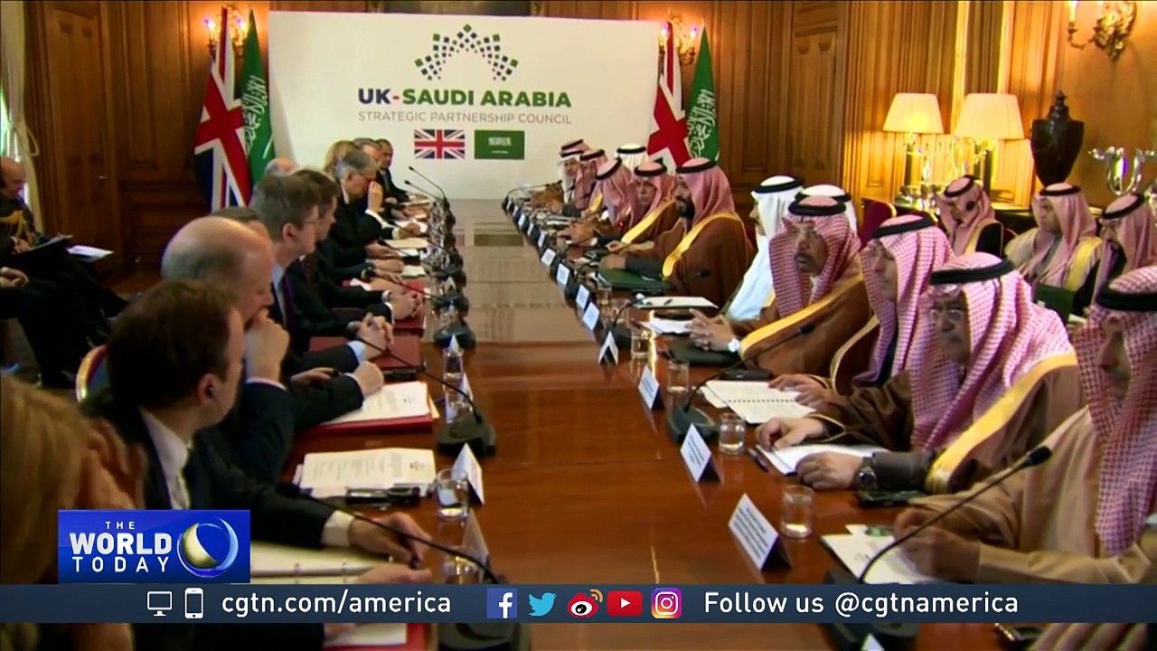 Saudi crown prince Mohammed bin Salman was asked at 10 downing st. when he would stop bombing innocent civilians in Yemen