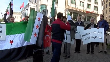 İngiltere Başkonsolosluğu Önünde Doğu Guta Eylemi