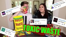 SOUREST DIY GIANT GUMMY WORM IN THE WORLD CHALLENGE! *Warheads Sour Candy* Gummy Food vs. Real Food